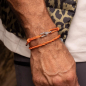 Preview: Pig& Hen, bracelet Daunting Dean salmon orange closure shackle silver, style